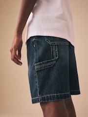 Mid Blue Carpenter Denim Shorts (3-16yrs) - Image 3 of 9
