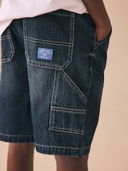 Mid Blue Carpenter Denim Shorts (3-16yrs) - Image 5 of 9