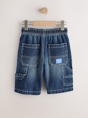 Mid Blue Carpenter Denim Shorts (3-16yrs) - Image 7 of 9