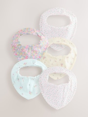 Fluro Pink Baby Dribble Bibs 5 Pack - Image 1 of 10