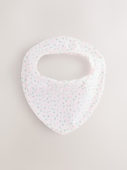 Fluro Pink Baby Dribble Bibs 5 Pack - Image 5 of 10