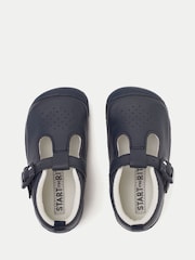 Start-Rite Babies Blue Baby Jack Leather T-bar Buckle Pre-Walking Shoes - Image 3 of 5