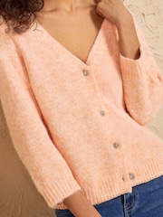 Love & Roses 3/4 Sleeve Cosy Knitted Cardigan - Bild 2 von 4