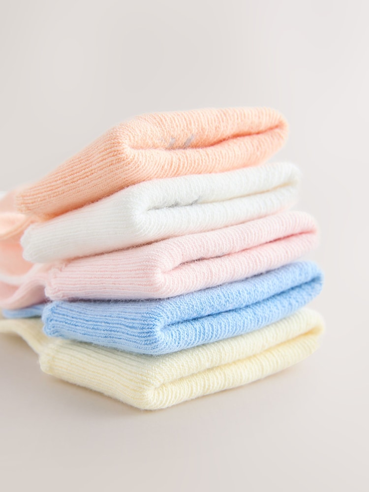 Pink/Blue Baby Socks 5 Pack (0mths-2yrs) - Image 8 of 8