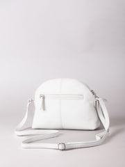 Lakeland Leather White Elterwater Curved Leather Cross-Body Bag - Image 1 of 6
