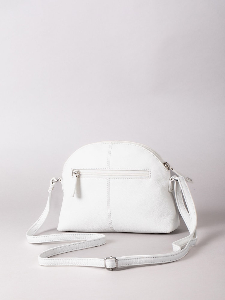 Weiß - Lakeland Leather Elterwater Curved Cross-Body Bag - Bild 1 von 6 Weiß - Lakeland Leather Elterwater Curved Cross-Body Bag - Bild 1 von 6