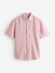 Pink Short Sleeve Linen Shirt - Image 1 of 1