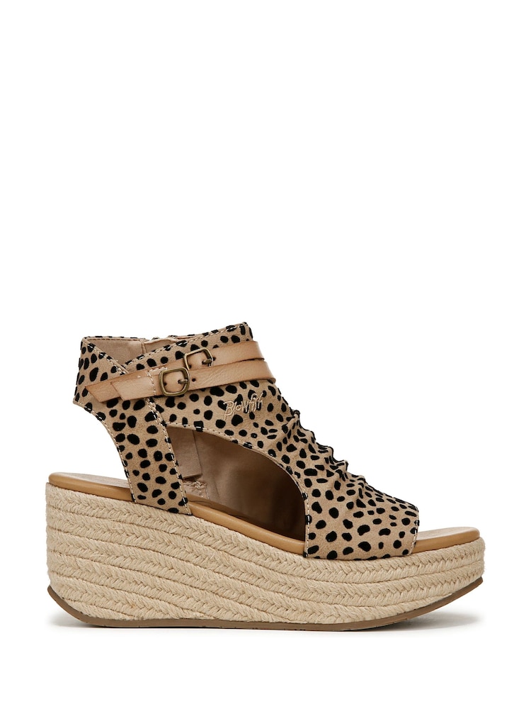 Blowfish Malibu Regular Fit Animal Print Lacey-C-Rope Espadrilles - Image 1 of 7