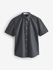 Charcoal Grey Short Sleeves Oxford Shirt - Image 1 of 1