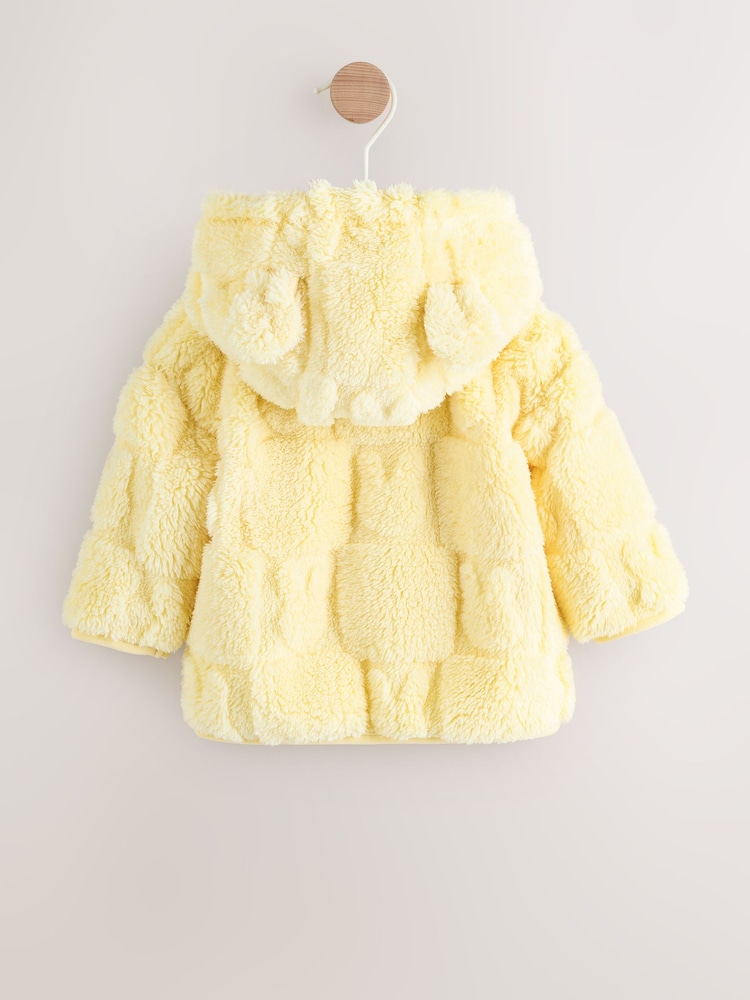 Yellow Bunny Baby Fleece Hooded Zip Jacket (0mths-2yrs) - Image 2 of 7 Yellow Bunny Baby Fleece Hooded Zip Jacket (0mths-2yrs) - Image 2 of 7