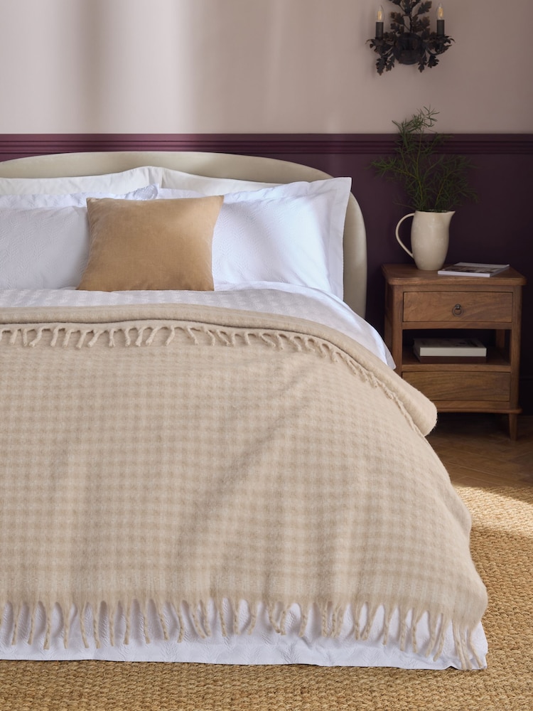 Gingham Cosy Throw - صورة 1 من 7