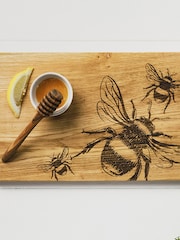 Selbrae House Clear Brown Bee Cheese & Charcuterie Serving Set - Image 3 of 4