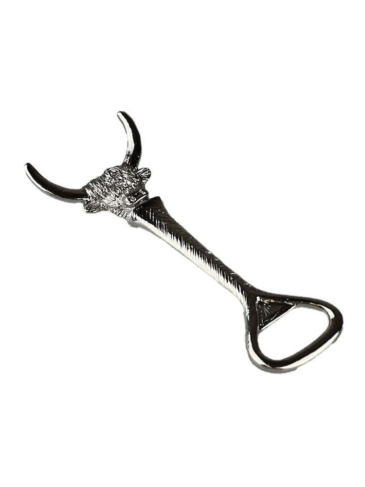 Selbrae House Silver Highland Cow Bottle Opener and Stoppper Duo - Image 2 of 3