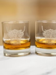 Selbrae House Clear Brown Highland Cow Drinkware Gift Set - Image 4 of 5