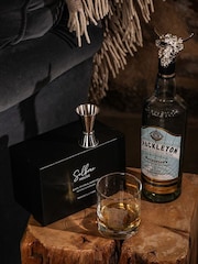 Selbrae House Clear Silver Highland Cow Glass Pourer and Jigger Set - Image 1 of 2