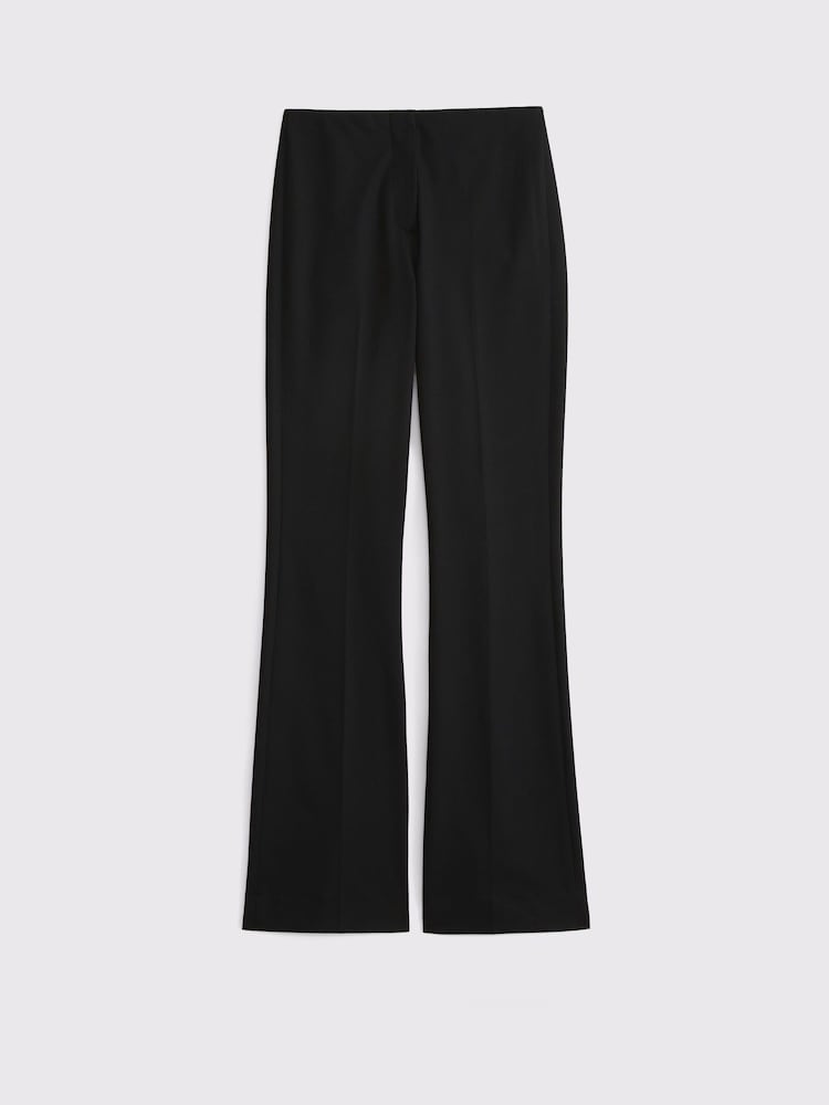 Abercrombie & Fitch Black Mid Rise Slim Bootcut Trousers - Image 6 of 6