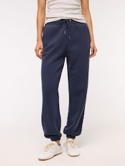 Abercrombie & Fitch Blue Wide Leg Side Stripe Trousers - Image 1 of 6