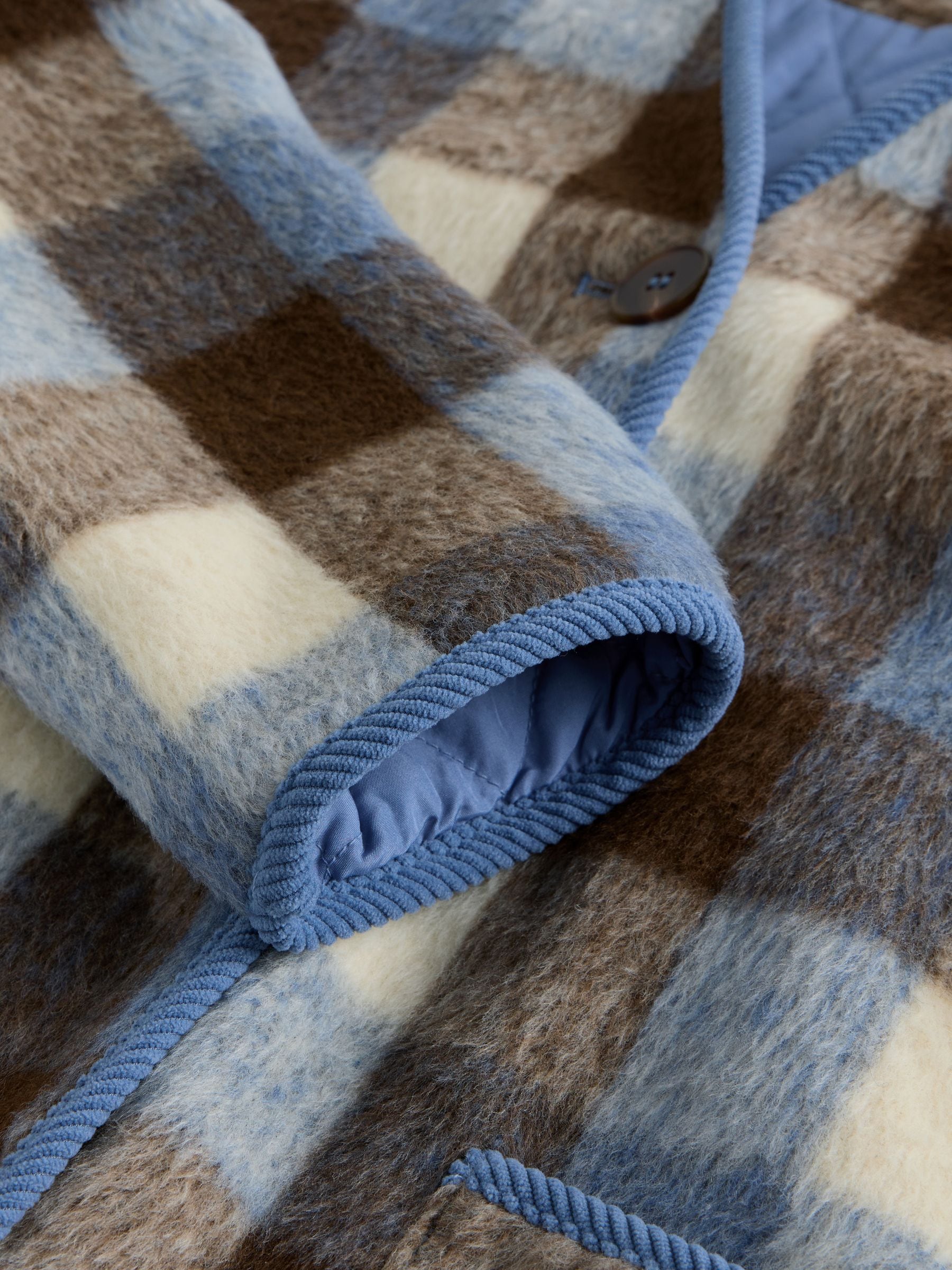 Buy Brown/Blue Check Checked Jacket from the Next UK online shop