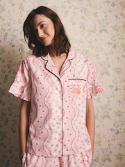Cath Kidston Baumwoll-Pyjamas mit durchgehender Knopfleiste - Bild 1 von 9