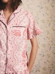 Cath Kidston Baumwoll-Pyjamas mit durchgehender Knopfleiste - Bild 5 von 9