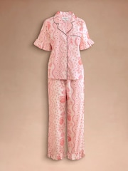 Cath Kidston Baumwoll-Pyjamas mit durchgehender Knopfleiste - Bild 6 von 9