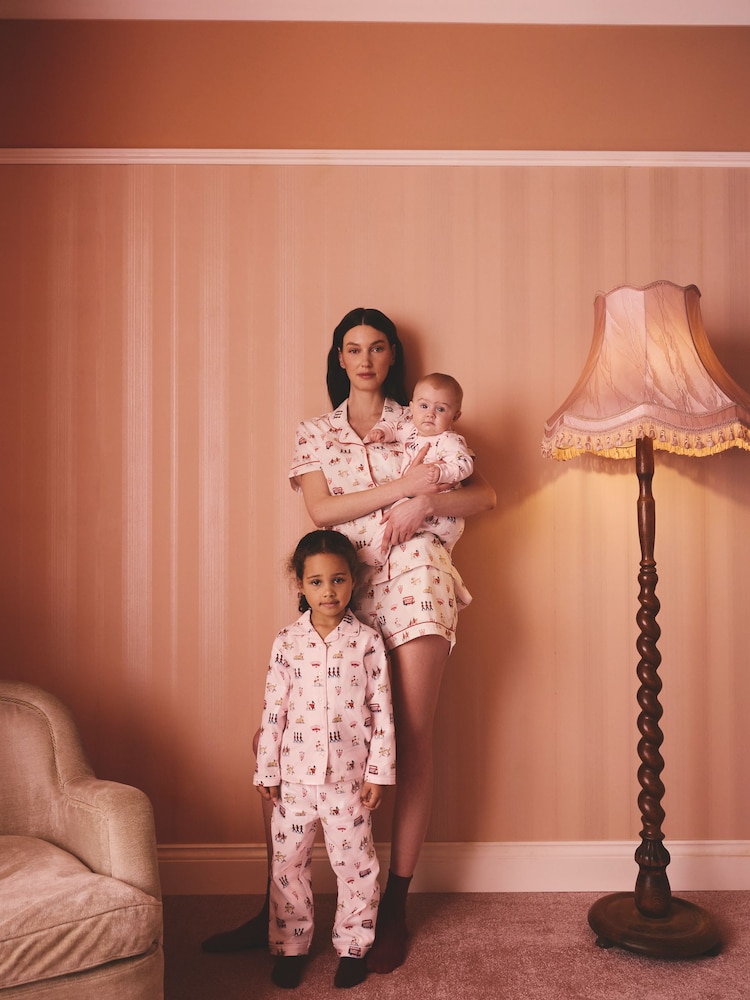 Cath Kidston Baumwoll-Knopfleisten-Shorts-Set - Bild 2 von 5