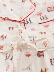 Cath Kidston Baumwoll-Knopfleisten-Shorts-Set - Bild 4 von 5