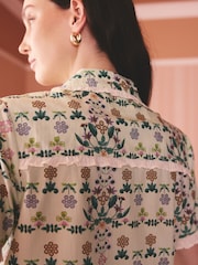 Cath Kidston Cotton Frill Woven Button Through Shorts Set - Imaginea 5 din 7