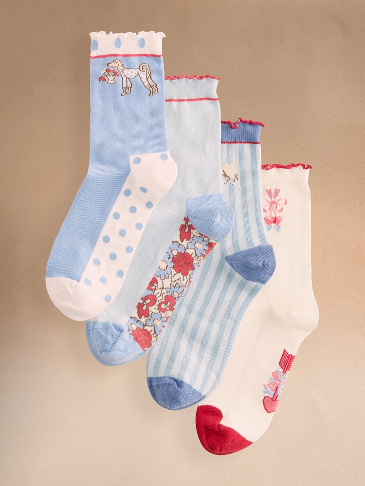Cath Kidston 4 Pack Socks - Slika 1 iz 7