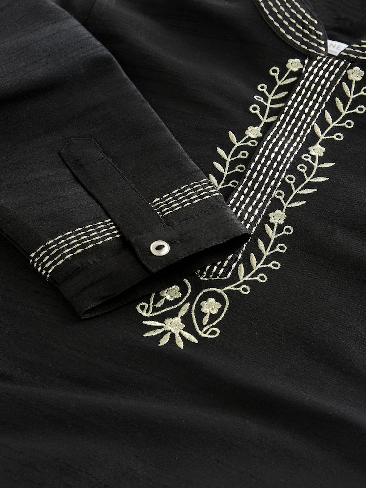 Black Embroidered Shirt (3mths-16yrs) - Image 4 of 4