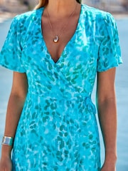 Robe portefeuille Sosandar à ourlet Volant - Image 4 sur 5