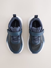 Navy Standard Fit (F) Touch Fastening Elastic Lace Trainers - Image 6 of 10