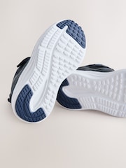 Navy Standard Fit (F) Touch Fastening Elastic Lace Trainers - Image 8 of 10