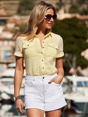 Camisa com detalhe de bolso Chevron Sosandar - Imagem 1 de 3