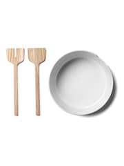LSA International White Collective Salad Bowl Servers 26cm - Image 4 of 4