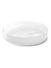 LSA International White Collective Low Glass Bowl 35cm - Image 2 of 4