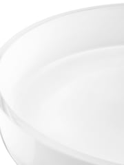 LSA International White Collective Low Glass Bowl 35cm - Image 4 of 4