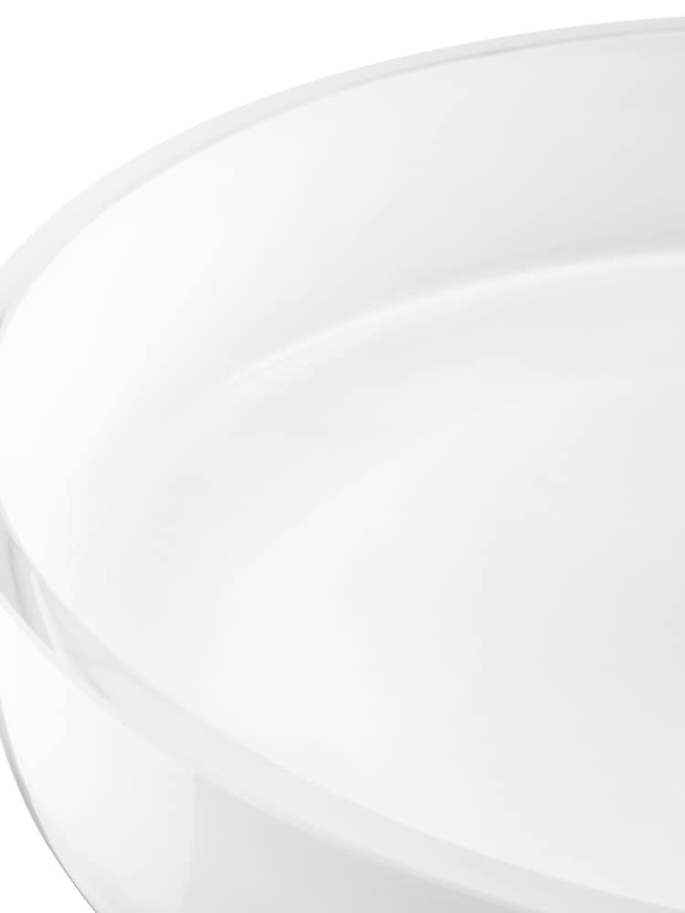 LSA International White Collective Low Glass Bowl 35cm - Image 4 of 4