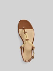 Lauren Ralph Lauren Everley Flat Tan Brown Sandals - Image 4 of 4