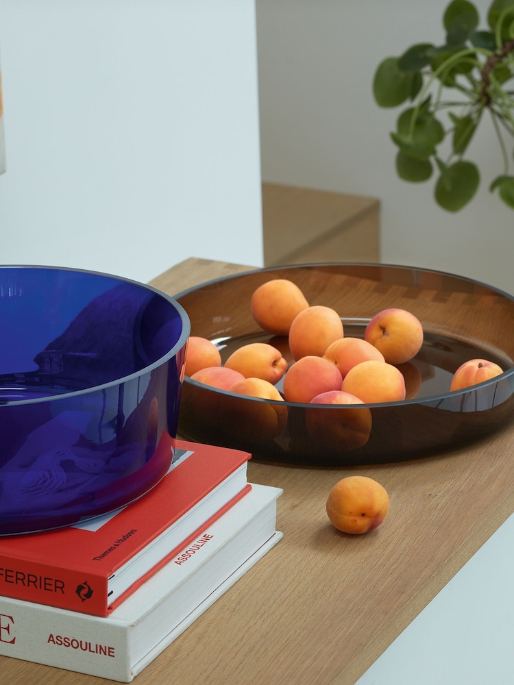 LSA International Mocha Collective Low Glass Bowl 35cm - Image 1 of 4