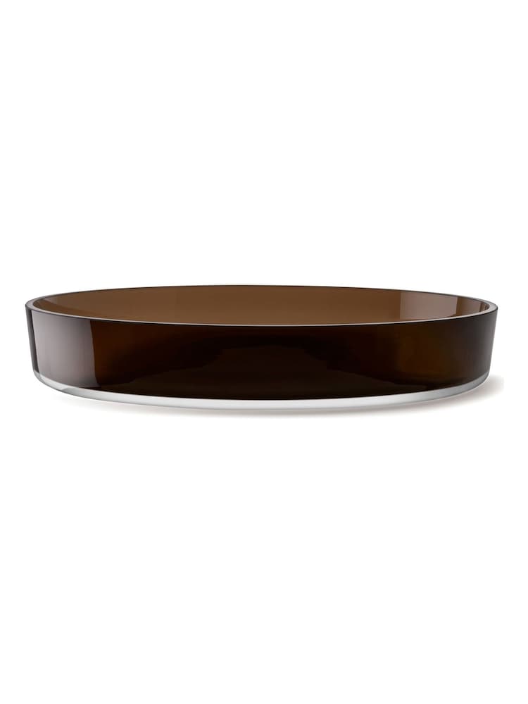 LSA International Mocha Collective Low Glass Bowl 35cm - Image 2 of 4