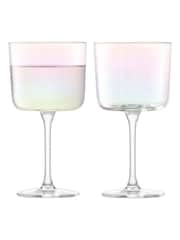LSA International Set of 2 Mother of Pearl Iridescence Wine Glasses 250ml - Image 4 of 4