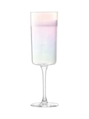 LSA International Set of 2 Mother of Pearl Iridescence Champagne Flutes 210ml - Image 3 of 4