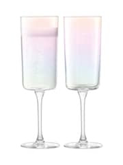 LSA International Set of 2 Mother of Pearl Iridescence Champagne Flutes 210ml - Image 4 of 4