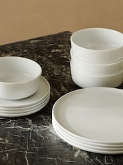 LSA International 12 Piece White Collective Dinner Set - Image 1 of 8