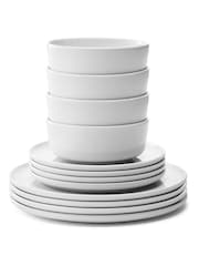 LSA International 12 Piece White Collective Dinner Set - Image 2 of 8