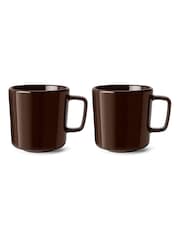 LSA International Set of 2 Mocha Collective Mugs 370ml - Image 2 of 4