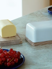 LSA International White Collective Butter Dish Lid L14cm - Image 1 of 5