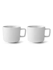 LSA International Set of 2 White Collective Coffee and Tea Cups 260ml - Image 3 of 4