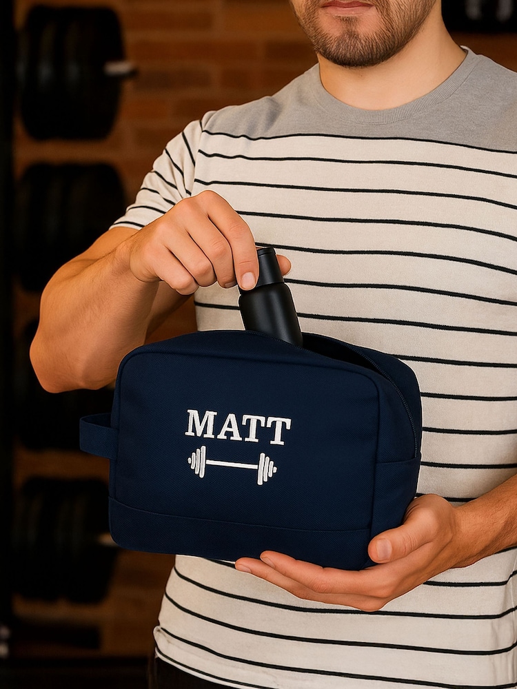 Personalised Fathers Day Gym Wash Bag by Jonnys Sister - Image 1 of 2
